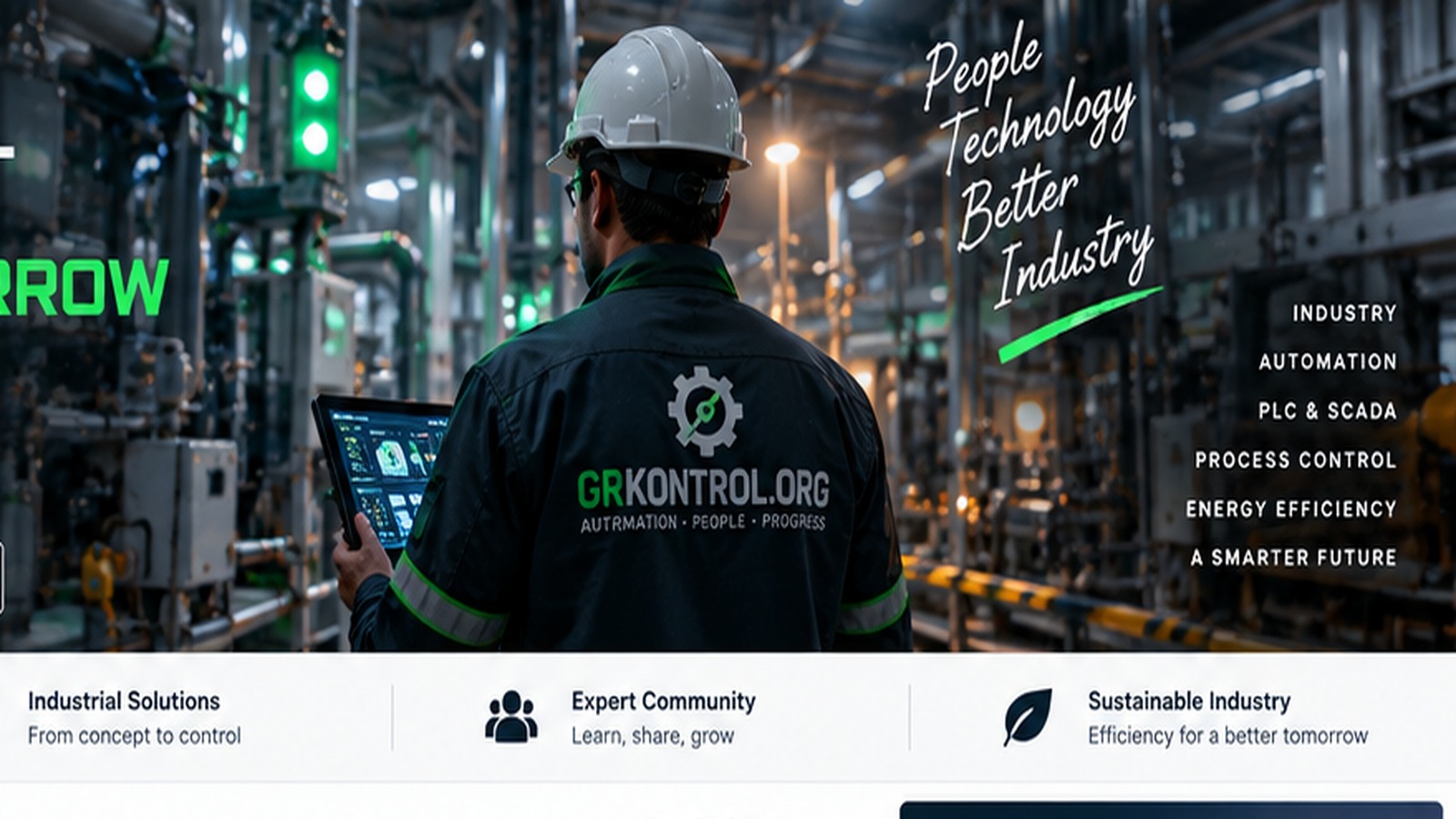 Industrial automation engineer in a smart factory